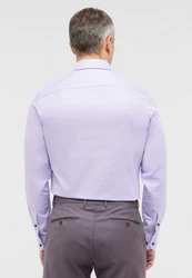 Eterna Langarmhemd SLIM FIT NON IRON Lila