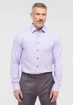 Eterna Langarmhemd SLIM FIT NON IRON Lila