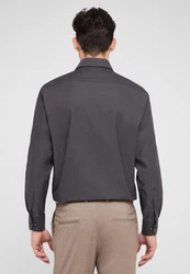 Eterna Langarmhemd COMFORT FIT NON IRON Dunkelgrau/Grau/Khaki