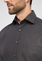 Eterna Langarmhemd COMFORT FIT NON IRON Dunkelgrau/Grau/Khaki