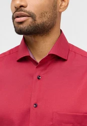 Eterna Langarmhemd MODERN FIT NON IRON Rot/Dunkelrot