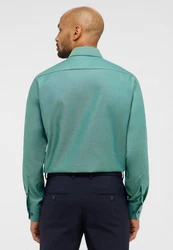 Eterna Langarmhemd MODERN FIT NON IRON Grün/Türkis
