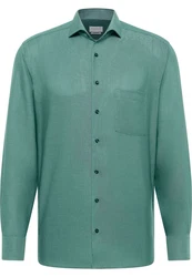 Eterna Langarmhemd MODERN FIT NON IRON Grün/Türkis