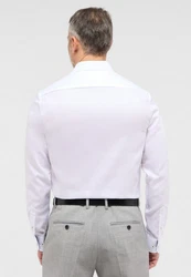 Eterna Langarmhemd SLIM FIT NON IRON Weiß/Grau/Creme