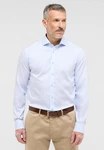 Eterna Langarmhemd SLIM FIT NON IRON Hellblau