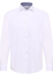 Eterna Langarmhemd Modern Fit Comfort Fit Non Iron Weiß/Creme