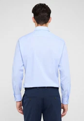 Eterna Langarmhemd MODERN FIT NON IRON Hellblau