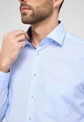 Eterna Langarmhemd MODERN FIT NON IRON Hellblau