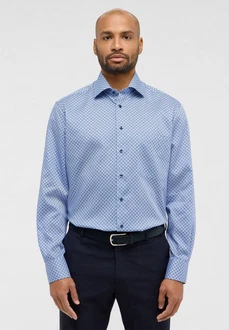 Eterna Langarmhemd COMFORT FIT NON IRON (bügelfrei) Hellblau/Blau