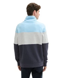 Kapuzenpullover Sweatshirt mit Colour Blocking