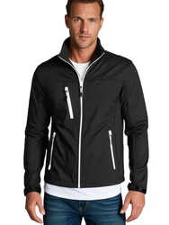 Santino Softshelljacke Outdoor Jacke Soul Schwarz/Dunkelgrau/Grau