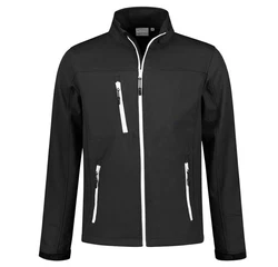 Santino Softshelljacke Outdoor Jacke Soul Schwarz/Dunkelgrau/Grau