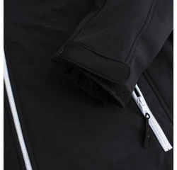 Santino Softshelljacke Outdoor Jacke Soul Schwarz/Dunkelgrau/Grau