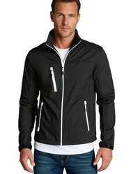 Santino Softshelljacke Outdoor Jacke Soul Schwarz/Dunkelgrau/Grau