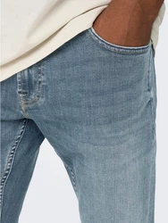 ONLY & SONS Slim-fit Jeans ONSLOOM SLIM 4604 Weiß/Creme/Hellblau/Rot