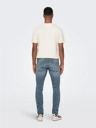 ONLY & SONS Slim-fit Jeans ONSLOOM SLIM 4604 Weiß/Creme/Hellblau/Rot