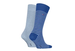 Tommy Hilfiger Socken TH MEN SMALL STRIPE SOCK 2P Hellblau/Blau/Grau