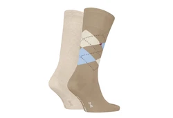 Tommy Hilfiger Socken TH MEN SOCK CHECK 2P Beige/Khaki/Braun