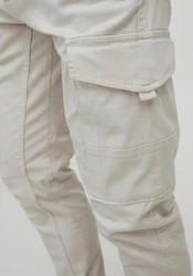 JACK & JONES JJIPAUL JJFLAKE AKM 542 Hose Khaki/Beige/Weiß