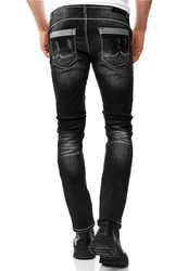 Rusty Neal Straight-Jeans URUMA Dunkelgrau/Grau/Orange/Schwarz