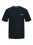 Jack & Jones T-Shirt JJBEAU TEE SS FRONTPRINT CREW NECK Dunkelblau