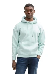TOM TAILOR Denim Sweatshirt Hoodie Relaxed Fit grün