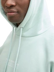 TOM TAILOR Denim Sweatshirt Hoodie Relaxed Fit grün