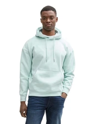 TOM TAILOR Denim Sweatshirt Hoodie Relaxed Fit grün