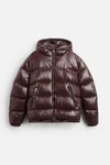 YI Winterjacke Puffer Jacke mit Kapuze Dunkelbraun/Braun/Bordeaux/Dunkelrot