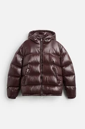 Winterjacke Puffer jacke herren mit Kapuze, Leichte Isolierung Warmer Wintermantel