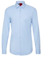 HUGO Hemd 'Kenno' Hellblau/Blau