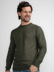Petrol Industries Pullover Tok Dunkelgrün/Khaki