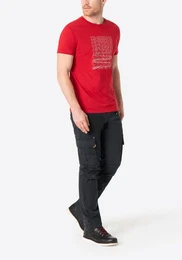 Cargohose Hose Regular Fit mittlere Bundhhe Slim Legs 5184 in Schwarz