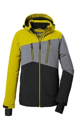 Killtec Winterjacke KSW 306 MN SKI JCK. OS mit Kapuze Grün/Gelb/Neonfarben