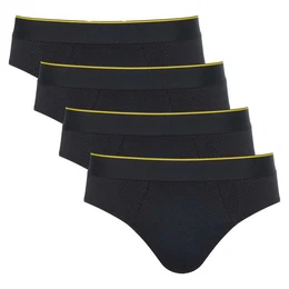 Slip Herren Slips 4er Pack - EVER Airy Brief, einfarbig (Packung, 4er Pack)