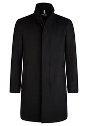 HECHTER PARIS Mantel mit Stehkragen (1-tlg) Schwarz/Grau