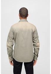 Brandit Langarmhemd Hardee Denim Shirt Khaki/Beige/Braun/Dunkelgrün