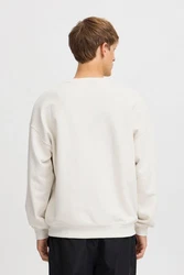 TheJoggConcept Longpullover JCMMSANDER SWEAT Khaki/Weiß/Beige/Creme/Grau