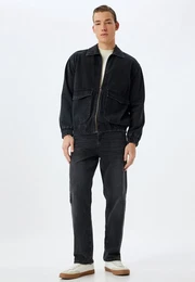 Straight-Jeans Normale Leibhhe Vintage Straight