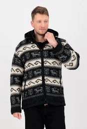 Wolljacke ANNAPURNA MEN CS Strickjacke & Wollfleecejacke Handmade in Nepal