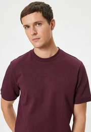 T-Shirt Rundhalsausschnitt Kurzrmelig