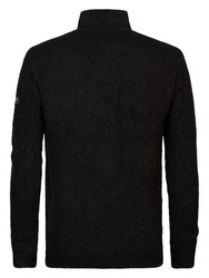 Petrol Industries Strickstrickjacke Sitka Schwarz/Dunkelgrau/Grau