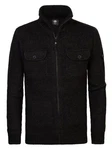 Petrol Industries Strickstrickjacke Sitka Schwarz/Dunkelgrau/Grau