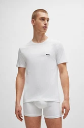 BOSS T-Shirt Beige/Weiß/Braun