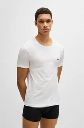 BOSS T-Shirt Beige/Weiß/Braun