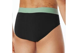 Schiesser Slip Herren Rio-Slip Serie 95/5 (3er Pack) Dunkelgrün/Grün/Türkis