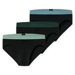 Schiesser Slip Herren Rio-Slip Serie 95/5 (3er Pack) Dunkelgrün/Grün/Türkis