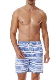 Badeshorts Herren Freizeit atmungsaktive, bequeme Schwimmshorts, bedruckt, waschbar, bergre, Freizeitshorts