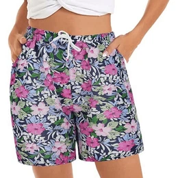 Badeshorts Sommer Schwimmhose Breite groe Gre Strandhose Herren schnell trocknende Fnf-Punkt-Hose Leichtes Inselurlaub
