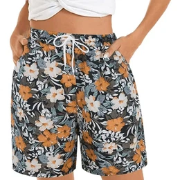 Badeshorts Sommer Schwimmhose Breite groe Gre Strandhose Herren schnell trocknende Fnf-Punkt-Hose Leichtes Inselurlaub
